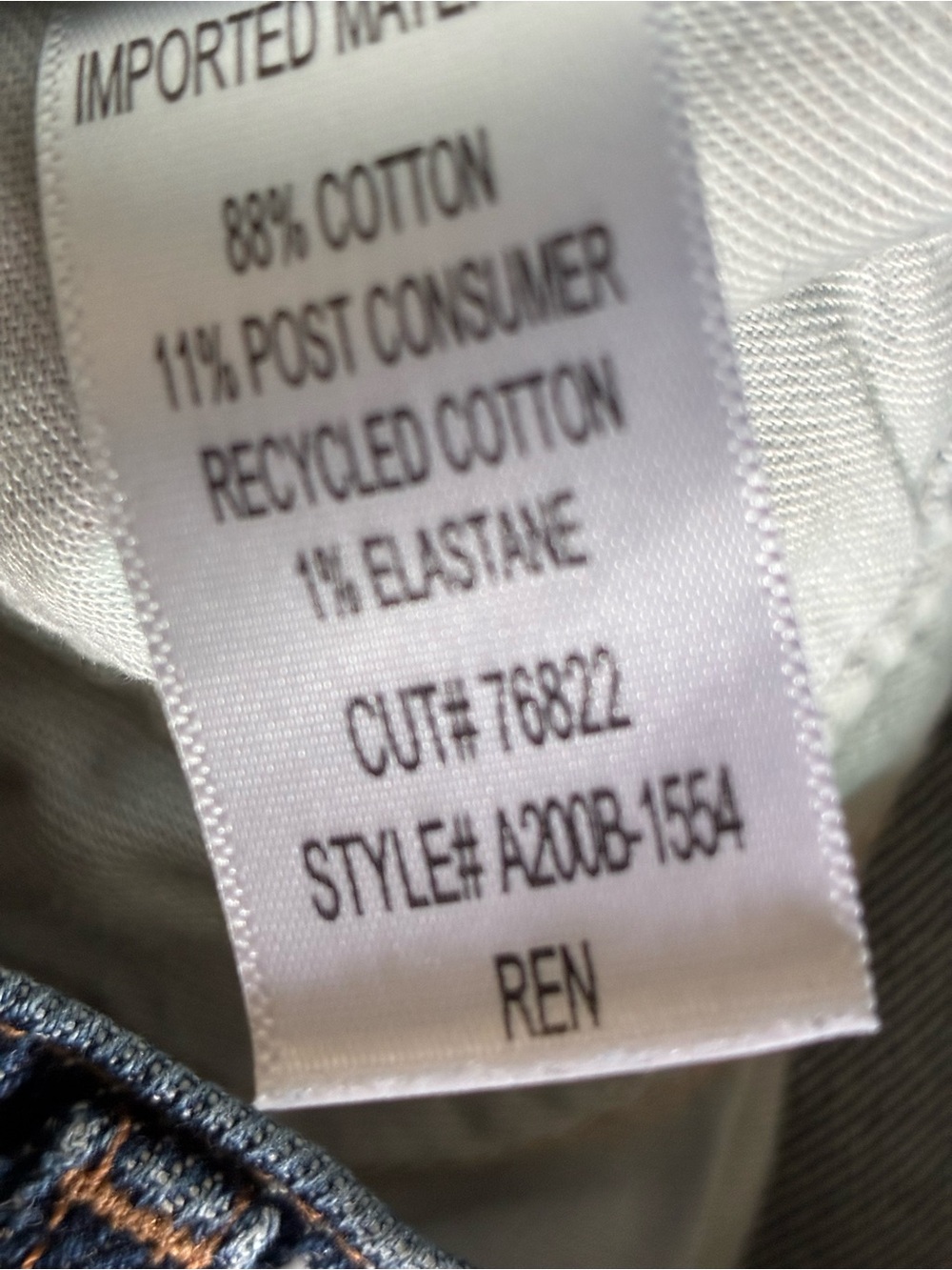 Agolde REN Classic High-Rise Cropped Wide Leg Jeans Medium Blue Size 25 - Picture 9 of 10